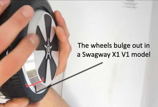 Swagway-X1-V1-wheels-bulge-out-Swagway-Sentry-Shield-Battery
