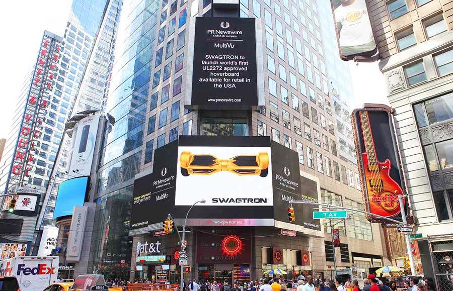 swagtron-worlds-first-ul-2272-hoverboard-Swagtron-t3-swagtron-t1-times-square-new-york-launch