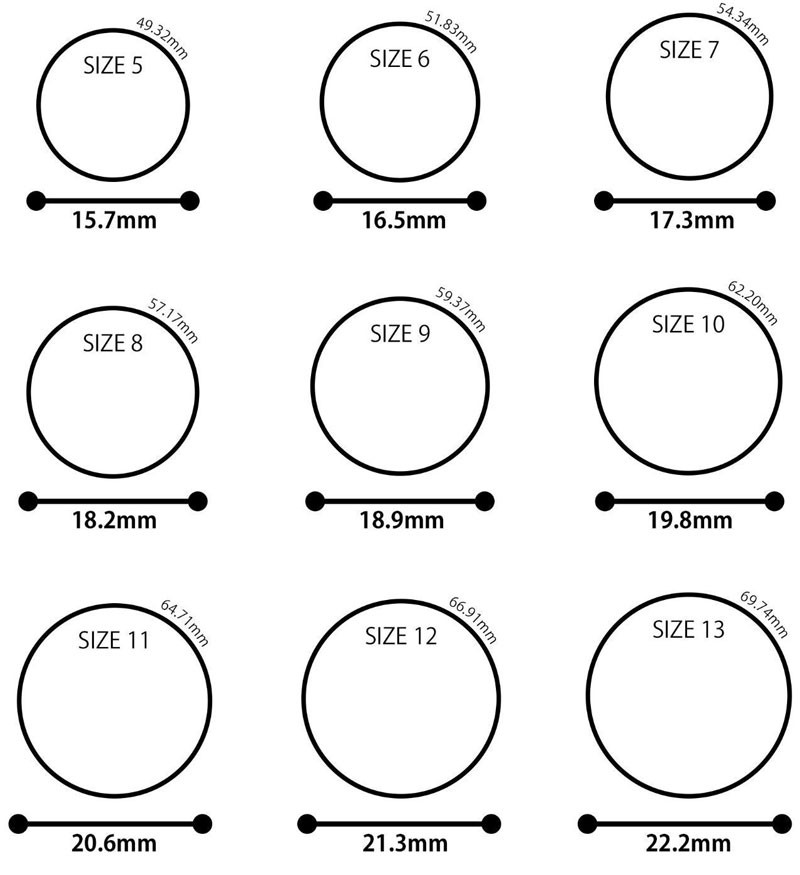 Enso Ring Size Chart