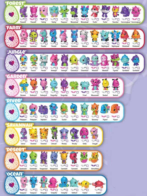 Hatchimals Chart