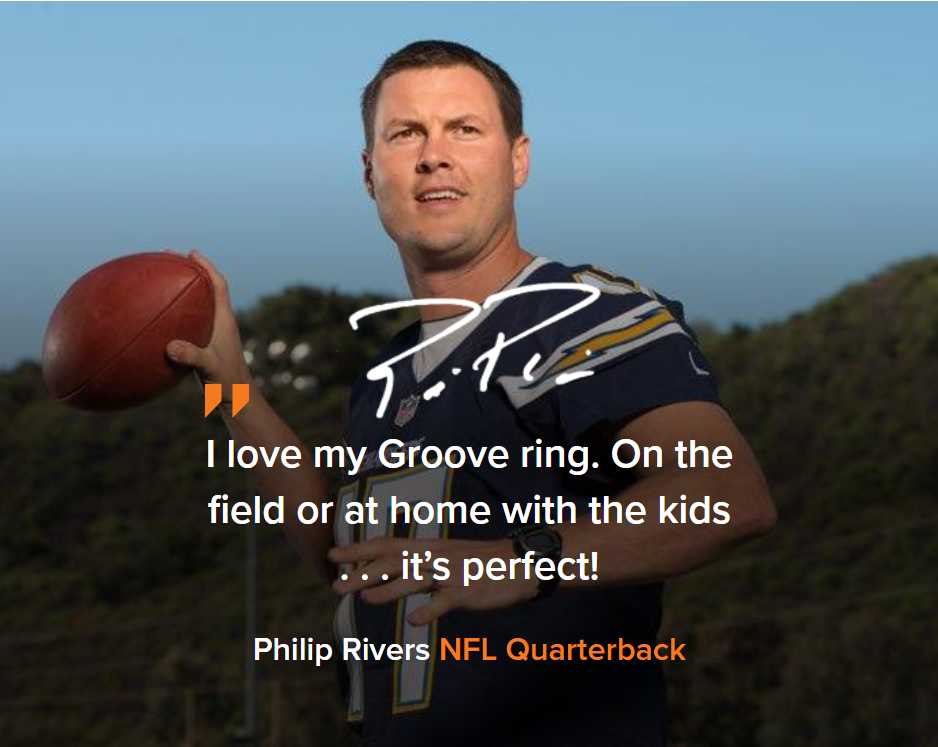 Groove Life Silicone Wedding Rings Philip Rivers NFL Quarterback