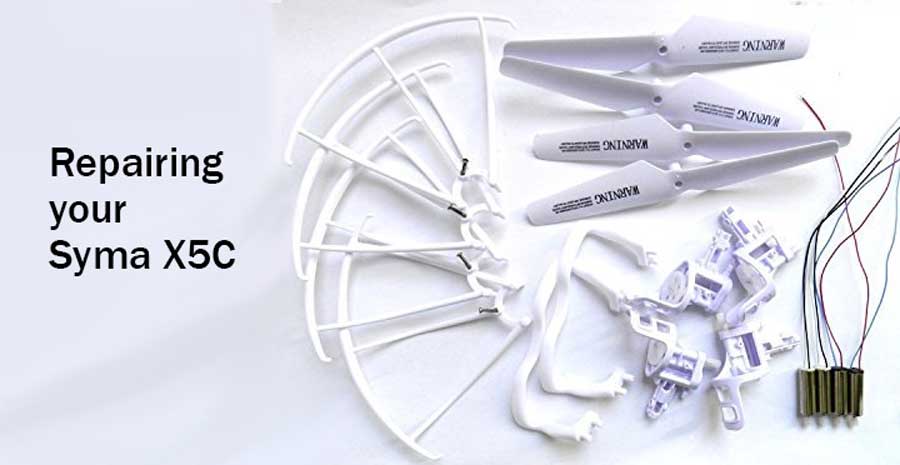 How to repair the Syma X5C drone and replace its motors