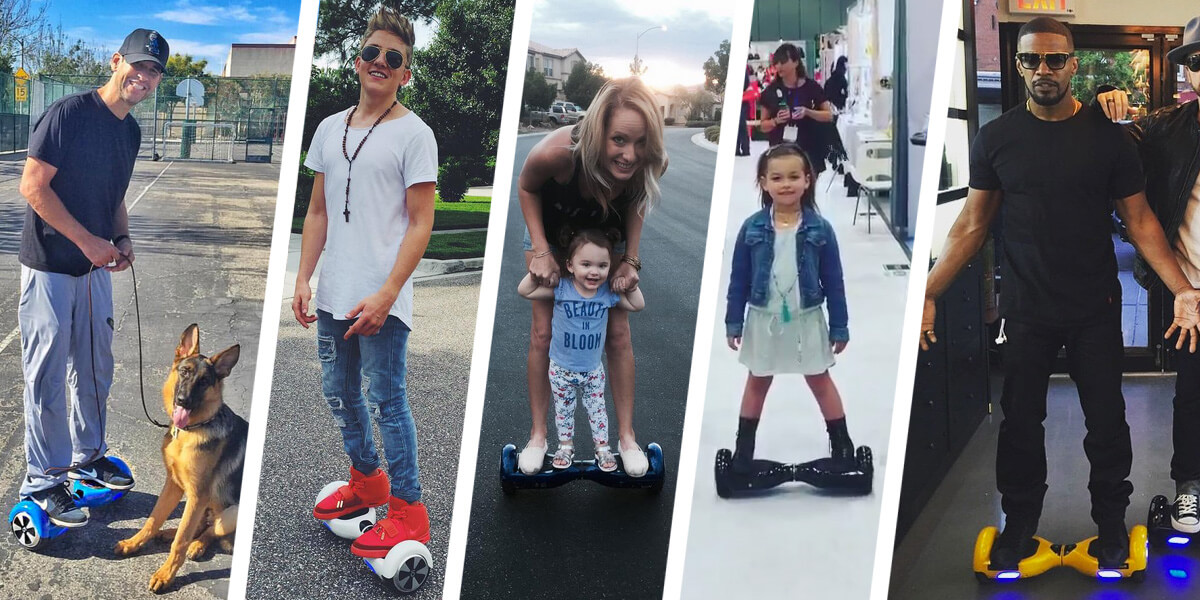 celebrities hoverboards