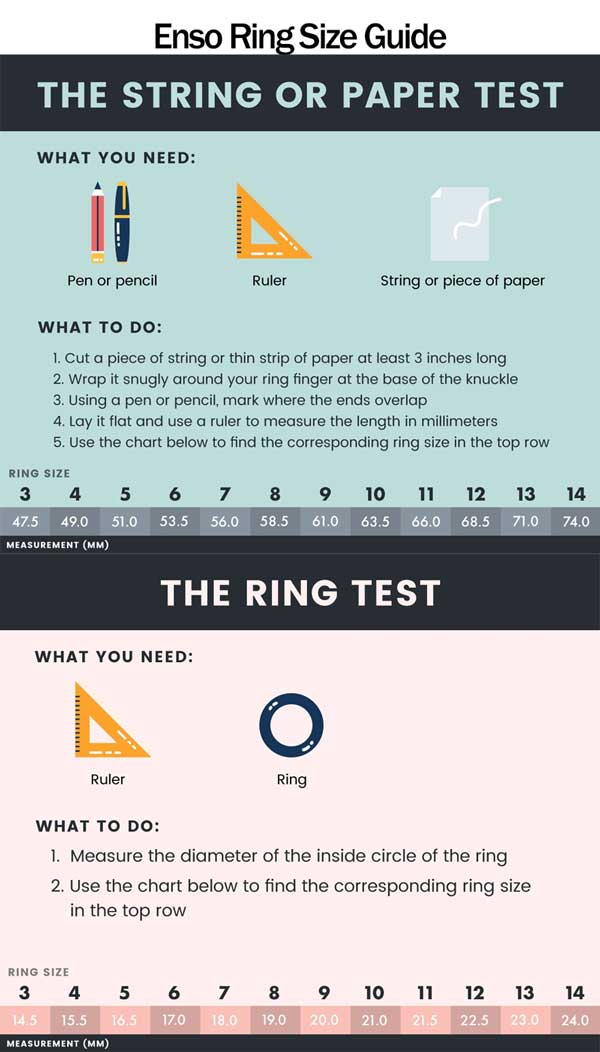 Enso Ring Size Chart