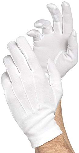Santa White Cotton Gloves