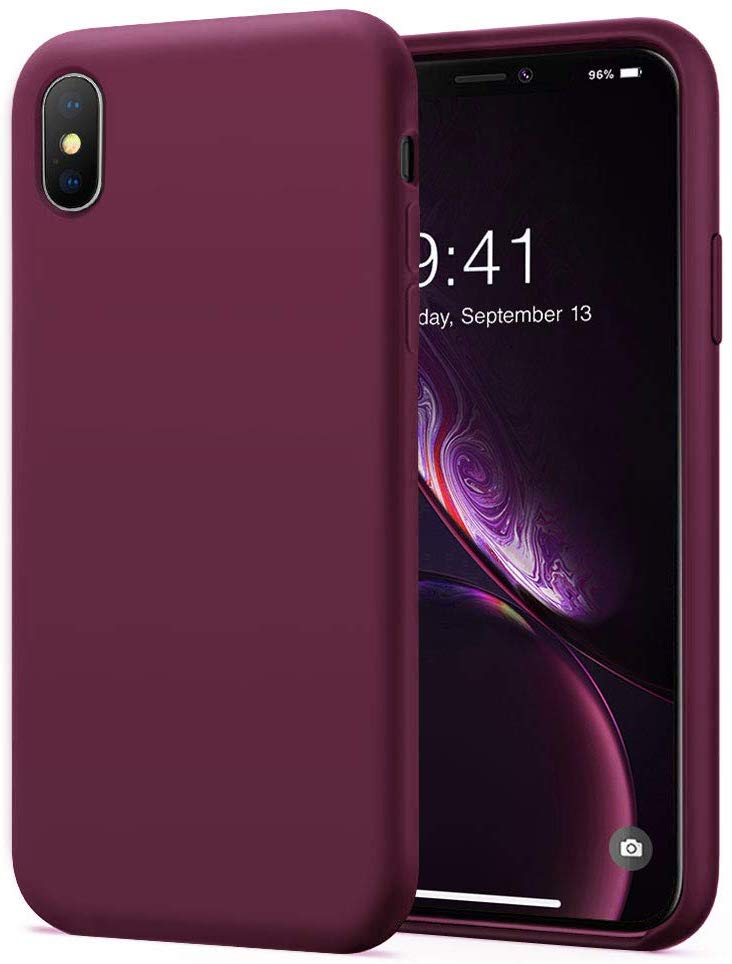 KUMEEK iPhone X/Xs Case, Soft Silicone Gel Rubber Bumper Case KUMEEK iPhone X/Xs Case, Soft Silicone Gel Rubber Bumper Case