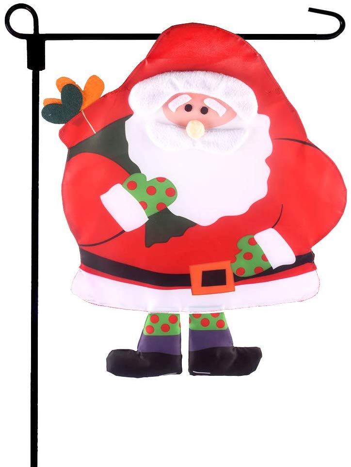 Fun-Here Christmas Santa Claus Flag