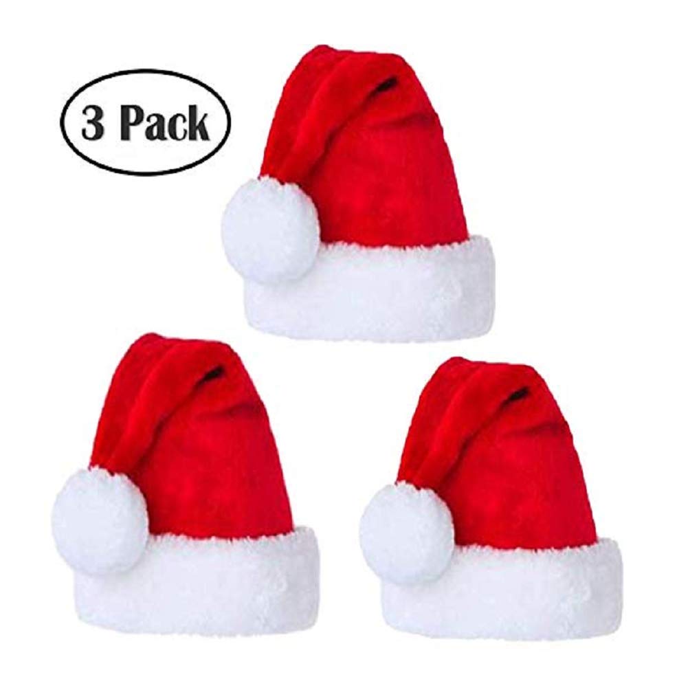 Santa Hat Velvet Comfort Christmas Hats