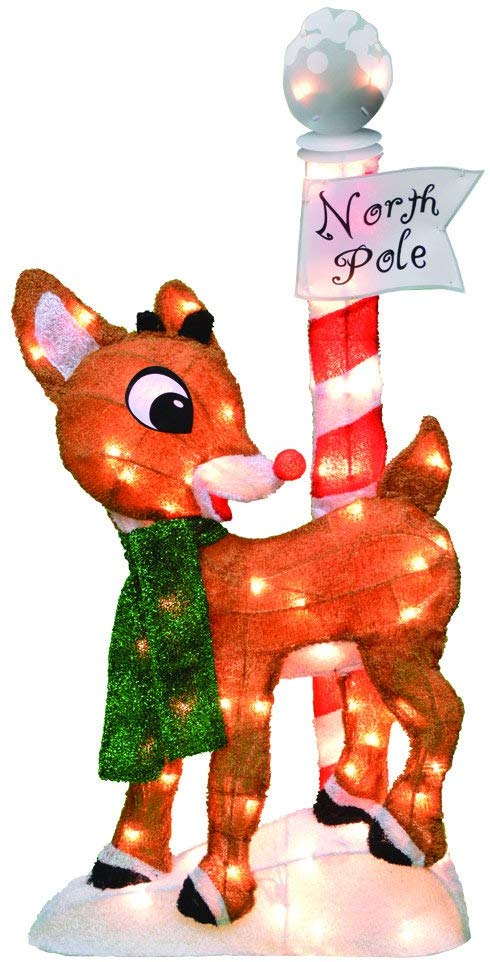 The Red-Nosed Reindeer Christmas Yard Decoration The Red-Nosed Reindeer Christmas Yard Decoration