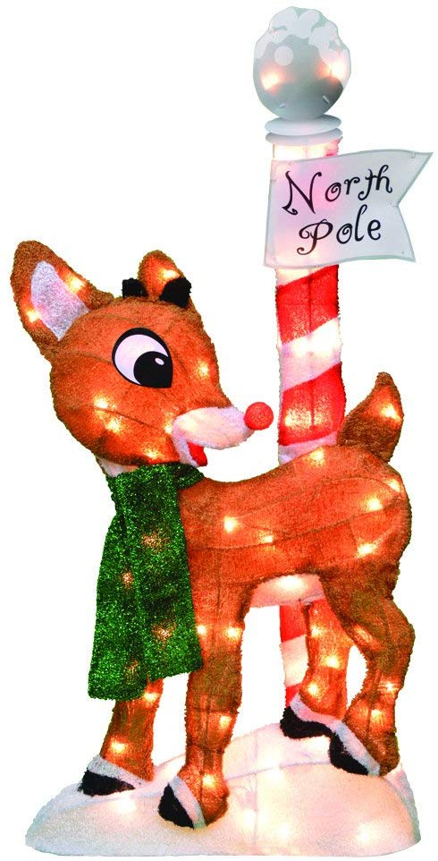 The Red-Nosed Reindeer Christmas Yard Decoration