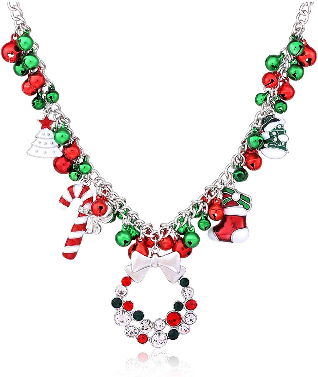 NLCAC Christmas Jingle Bell Necklace