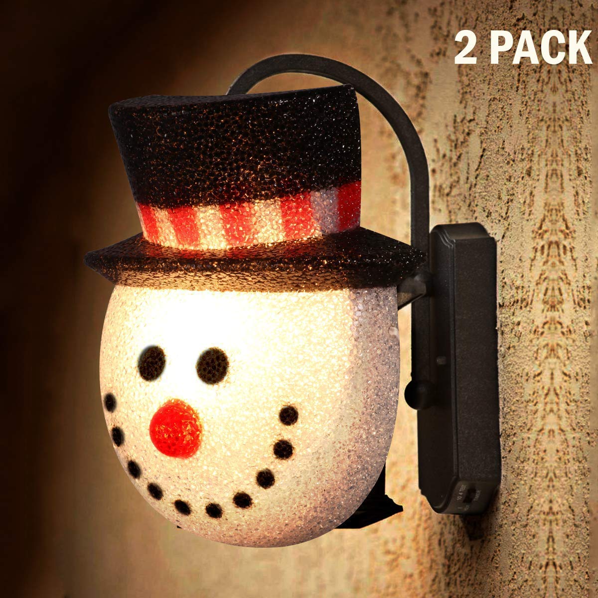 Christmas Snowman Porch Light Covers