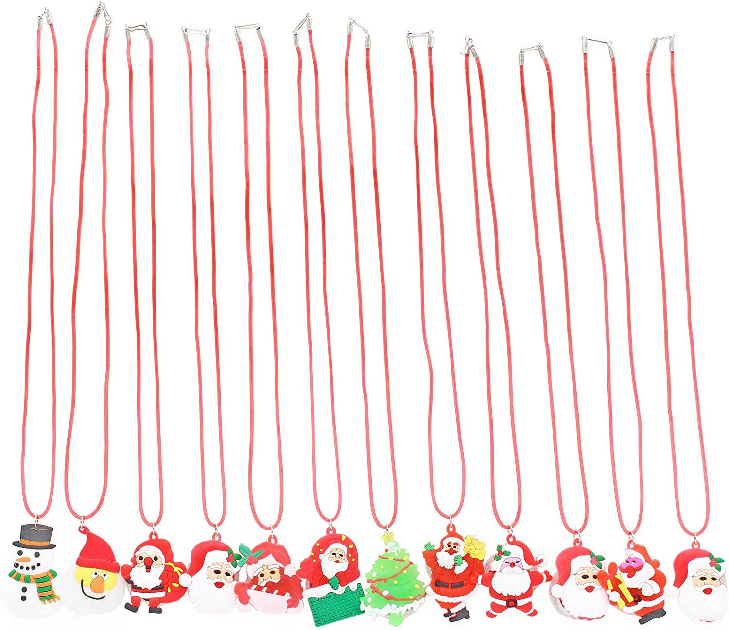 San Tokra 12 Pcs Light Up Christmas Necklace