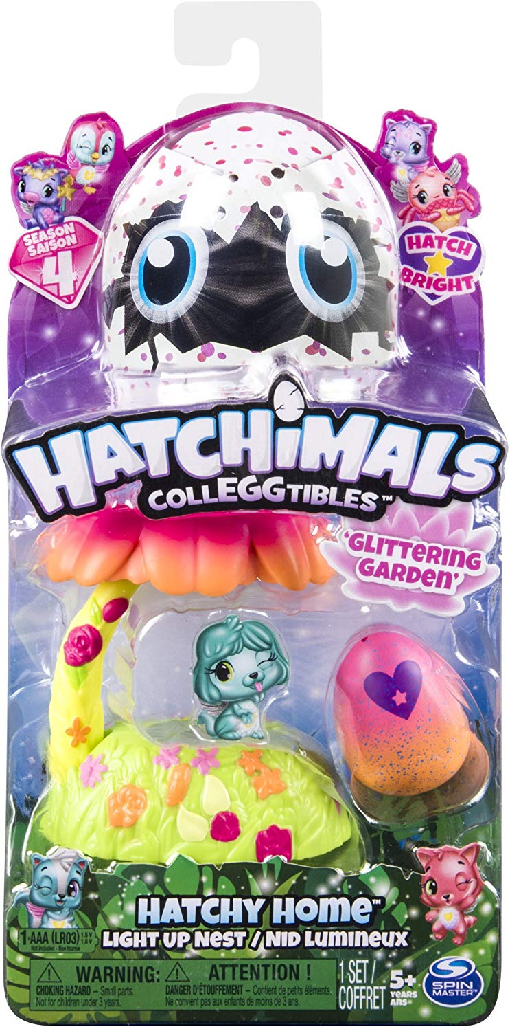 Hatchimal Colleggtibles Glittering Garden Light Up Nest Season 4