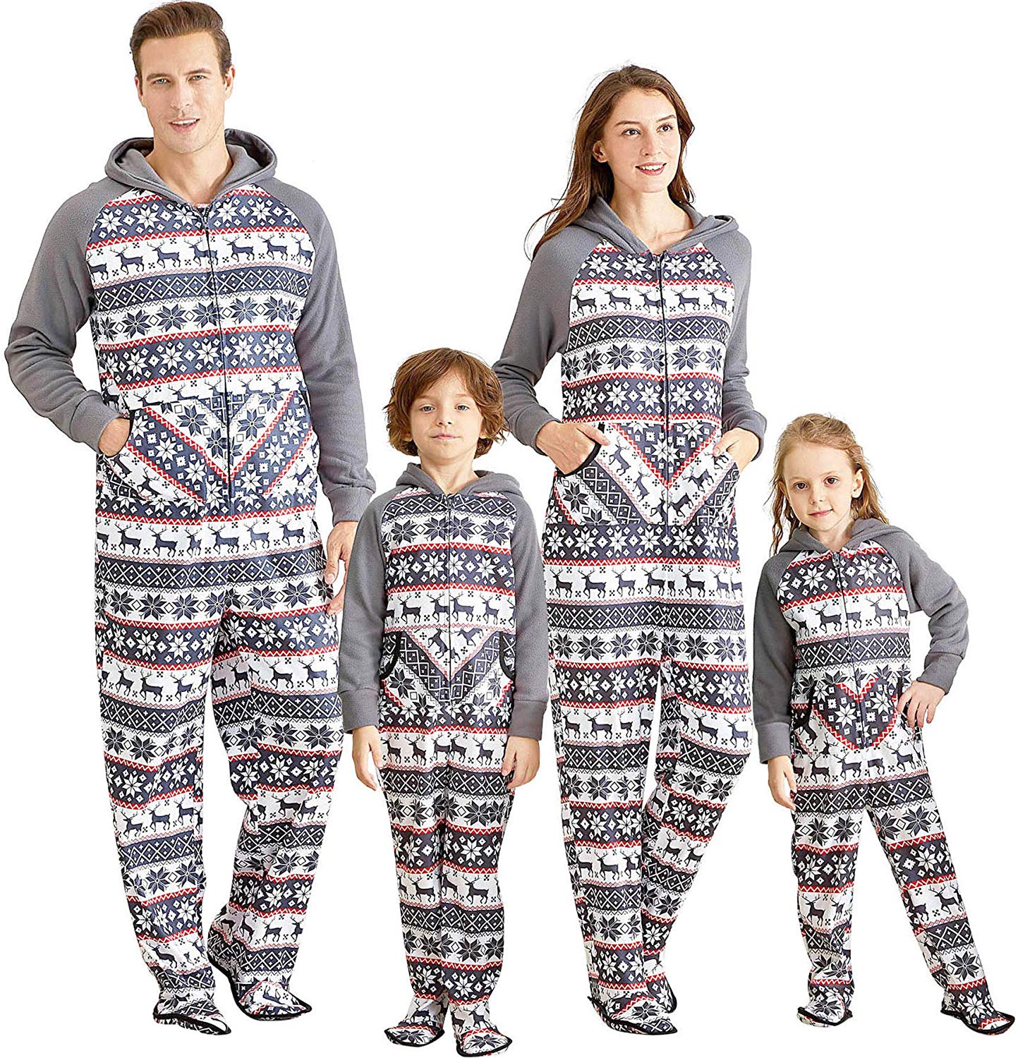 Yaffi Matching Family Footed Pajamas
