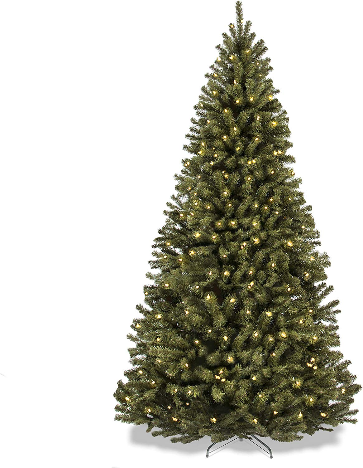 7.5ft Pre-Lit Spruce Hinged Artificial Christmas Tree