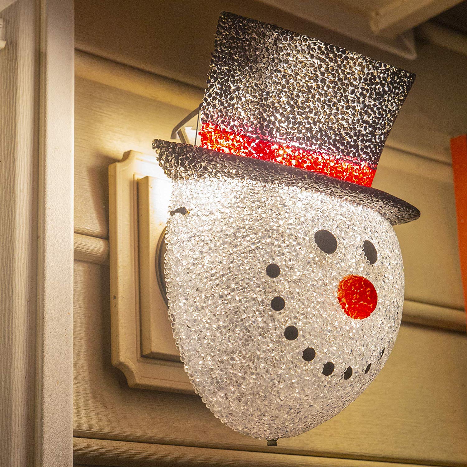 Besti Snowman Porch Light Cover Besti Snowman Porch Light Cover