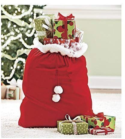 Velvet Santa's Gift Sack