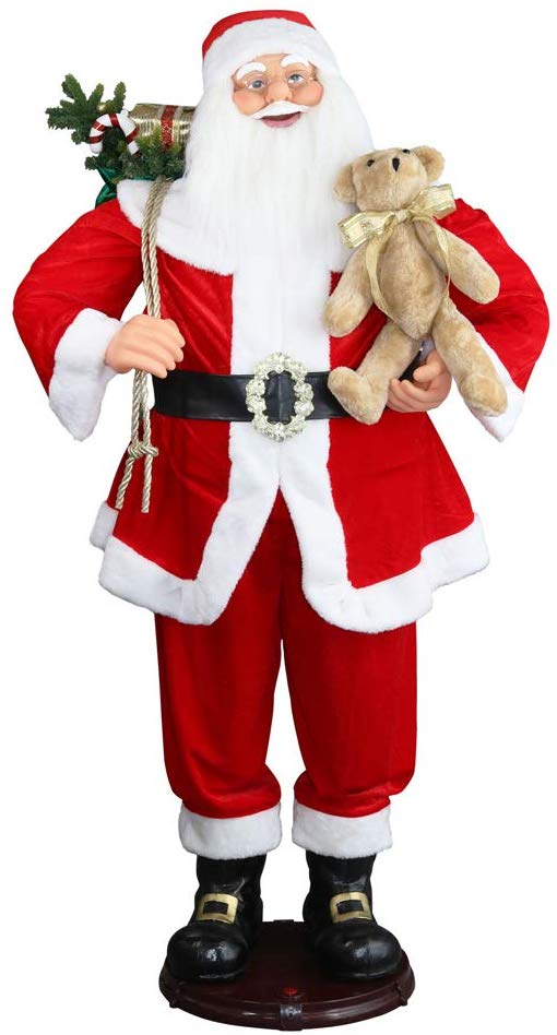 CHENGMON Christmas Life Size Animated Rock Singing and Dancing Santa Claus CHENGMON Christmas Life Size Animated Rock Singing and Dancing Santa Claus