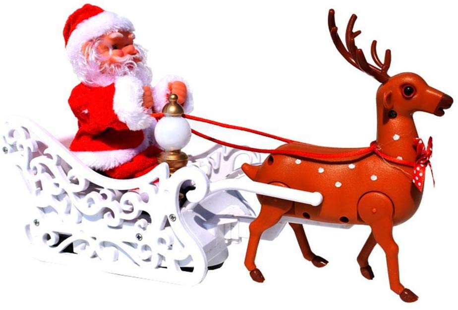 Perfuw Electric Elk Santa Claus