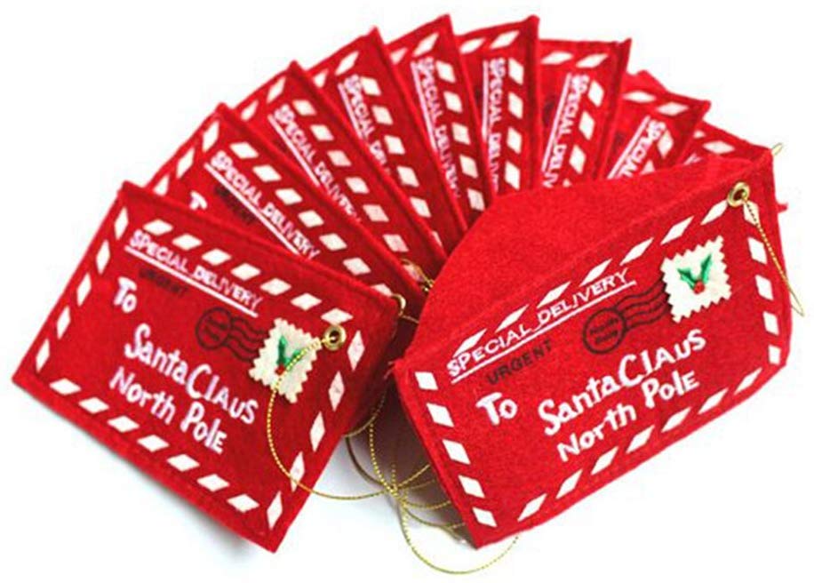 BESTOYARD Letter to Santa Claus Felt Envelope