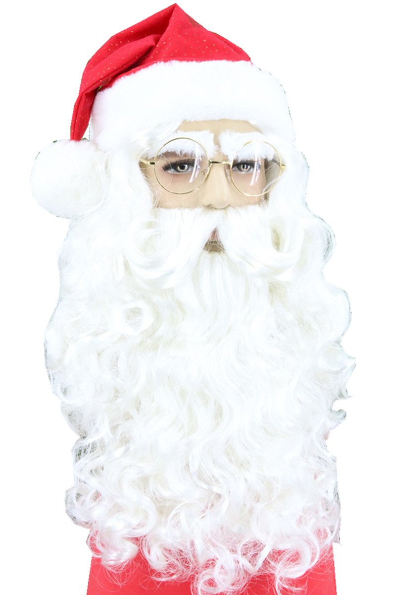 Christmas Santa Wig Beard and Eyebrow Set