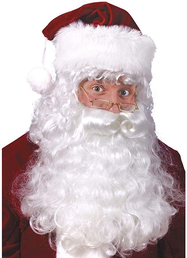 Costumes Men's Quality Santa Beard and Wig Set Costumes Men's Quality Santa Beard and Wig Set