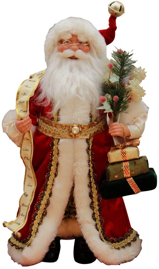 Naughty or Nice Name List Santa Claus Christmas Figurine