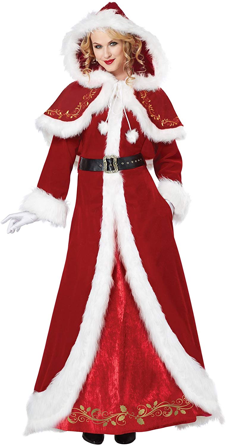 California Costumes Women's Mrs. Claus Deluxe Adult