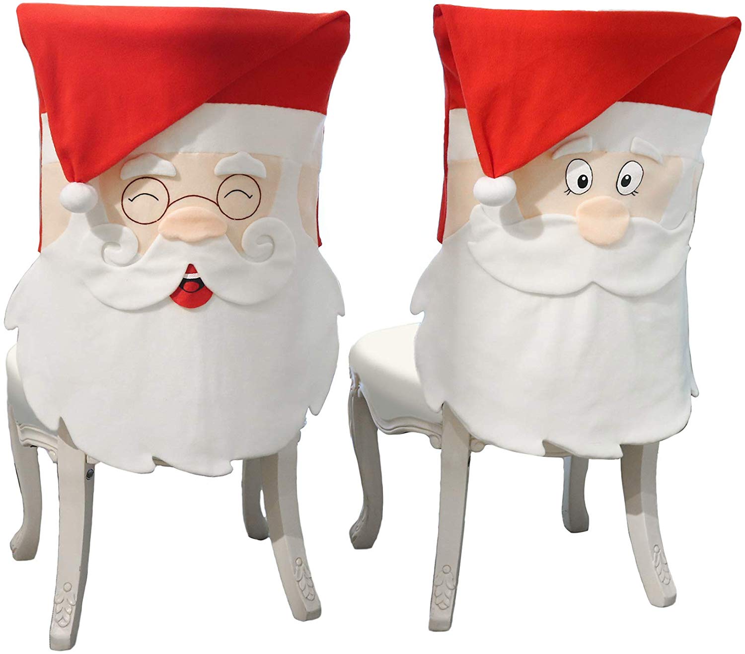 Santa Claus Christmas Chair Covers Santa Claus Christmas Chair Covers