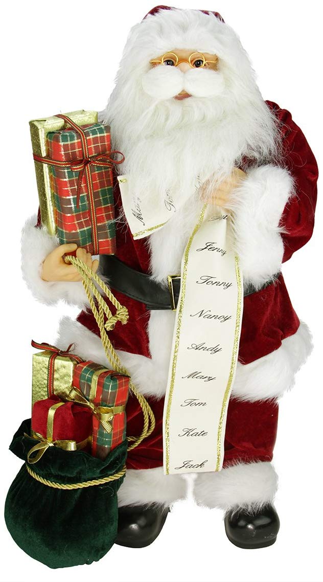 Northlight 24" Traditional Standing Santa Claus Christmas Figure Northlight 24" Traditional Standing Santa Claus Christmas Figure