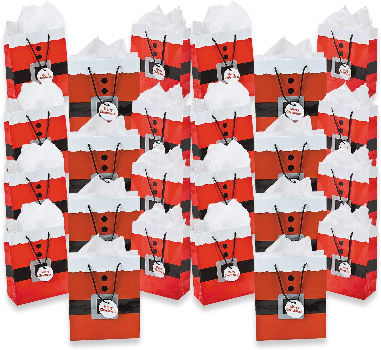 Fun Express Paper Medium Santa Gift Bags Fun Express Paper Medium Santa Gift Bags