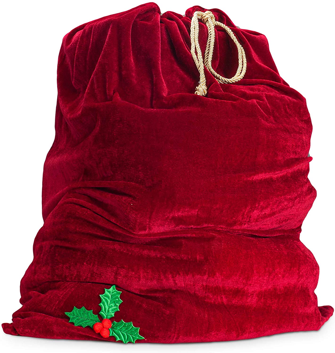 Sunnywood Men's Santa Green Drawstring Gift Bag