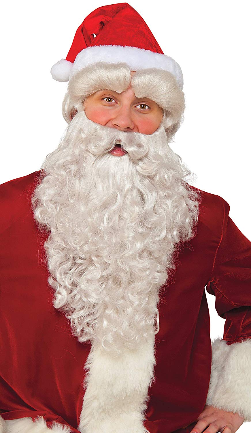 Rubie's Unisex-Adult's Deluxe Costume Accessory Santa Eyebrows