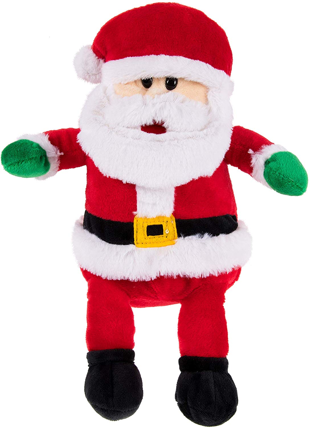 Blue Panda Santa Claus Plush Toy