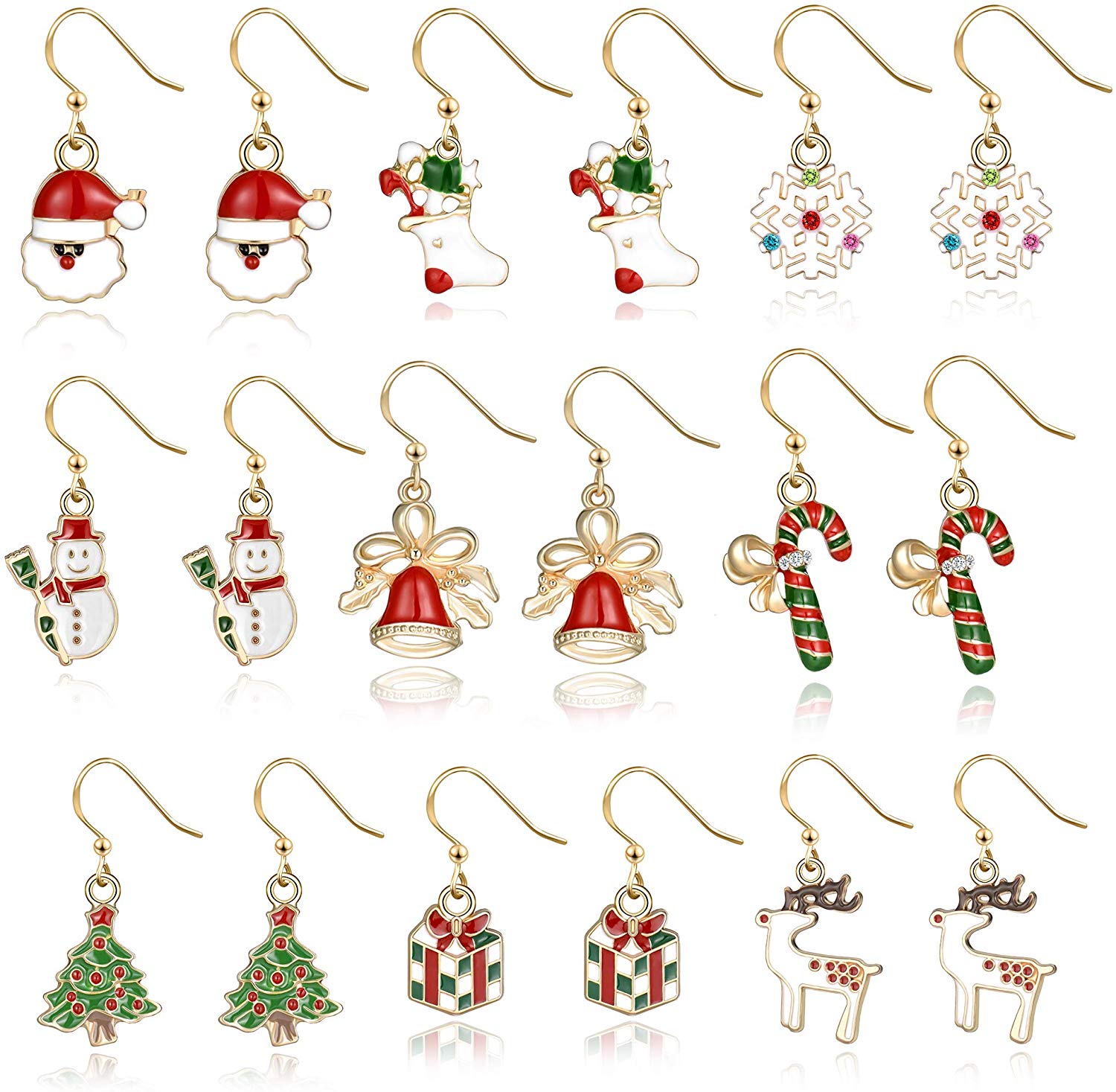 Christmas Earrings Holiday Jewelry Set