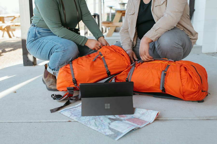 Photo compression packing cubes carry-on travel